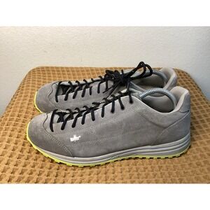 Lomer Vibram Suede Shoes Mens Sz 11 EU 44 Gray Trail Sneakers Outdoor Hiking